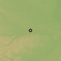 Shaded relief of the 50 km around Kravaře, drawn from the GMTED2010 grid