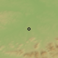Shaded relief of the 50 km around Krmelín, drawn from the GMTED2010 grid