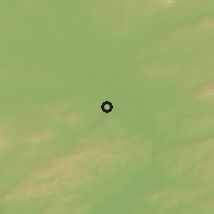 Shaded relief of the 50 km around Kroměříž, drawn from the GMTED2010 grid