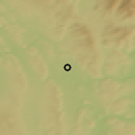 Shaded relief of the 50 km around Lanškroun, drawn from the GMTED2010 grid