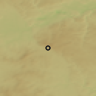 Shaded relief of the 50 km around Lázně Kynžvart, drawn from the GMTED2010 grid