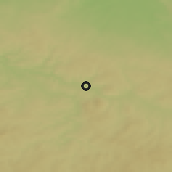 Shaded relief of the 50 km around Ledeč nad Sázavou, drawn from the GMTED2010 grid