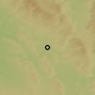 Shaded relief of the 50 km around Letohrad, drawn from the GMTED2010 grid