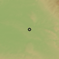 Shaded relief of the 50 km around Borohrádek, drawn from the GMTED2010 grid