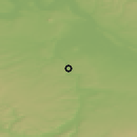 Shaded relief of the 49 km around Libčice nad Vltavou, drawn from the GMTED2010 grid