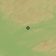 Shaded relief of the 50 km around Lipník nad Bečvou, drawn from the GMTED2010 grid