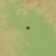 Shaded relief of the 50 km around Litovel, drawn from the GMTED2010 grid
