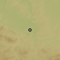 Shaded relief of the 50 km around Litvínovice, drawn from the GMTED2010 grid