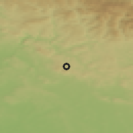 Shaded relief of the 49 km around Lomnice nad Popelkou, drawn from the GMTED2010 grid