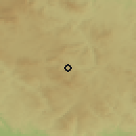 Shaded relief of the 50 km around Loučovice, drawn from the GMTED2010 grid