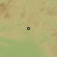 Shaded relief of the 49 km around Malé Svatoňovice, drawn from the GMTED2010 grid
