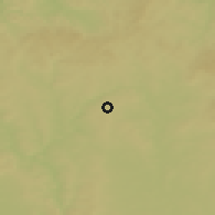 Shaded relief of the 50 km around Malšice, drawn from the GMTED2010 grid