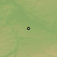 Shaded relief of the 49 km around Měšice, drawn from the GMTED2010 grid