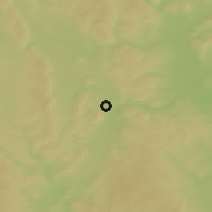 Shaded relief of the 50 km around Městečko Trnávka, drawn from the GMTED2010 grid