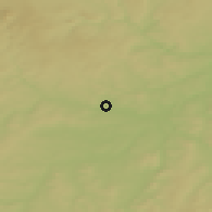 Shaded relief of the 50 km around Město Touškov, drawn from the GMTED2010 grid