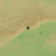Shaded relief of the 49 km around Meziboří, drawn from the GMTED2010 grid