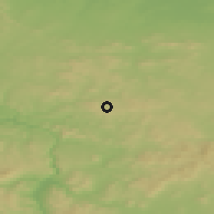Shaded relief of the 49 km around Mikulášovice, drawn from the GMTED2010 grid