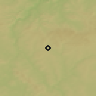 Shaded relief of the 50 km around Milevsko, drawn from the GMTED2010 grid