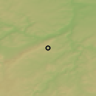 Shaded relief of the 50 km around Mníšek pod Brdy, drawn from the GMTED2010 grid