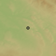 Shaded relief of the 50 km around Brandýs nad Orlicí, drawn from the GMTED2010 grid