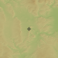 Shaded relief of the 50 km around Moravská Třebová, drawn from the GMTED2010 grid