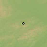 Shaded relief of the 50 km around Morkovice-Slížany, drawn from the GMTED2010 grid