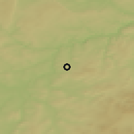 Shaded relief of the 50 km around Břasy, drawn from the GMTED2010 grid