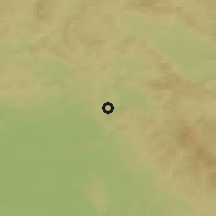 Shaded relief of the 49 km around Náchod, drawn from the GMTED2010 grid