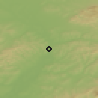 Shaded relief of the 50 km around Napajedla, drawn from the GMTED2010 grid