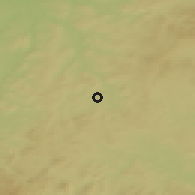 Shaded relief of the 50 km around Nepomuk, drawn from the GMTED2010 grid