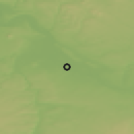 Shaded relief of the 49 km around Neratovice, drawn from the GMTED2010 grid