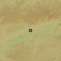 Shaded relief of the 49 km around Nová Role, drawn from the GMTED2010 grid