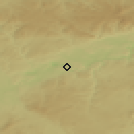 Shaded relief of the 49 km around Nové Sedlo, drawn from the GMTED2010 grid