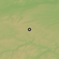 Shaded relief of the 50 km around Nové Strašecí, drawn from the GMTED2010 grid