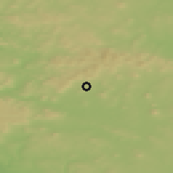 Shaded relief of the 49 km around Nový Bor, drawn from the GMTED2010 grid