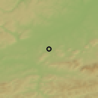 Shaded relief of the 50 km around Nový Jičín, drawn from the GMTED2010 grid