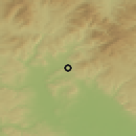 Shaded relief of the 50 km around Nový Malín, drawn from the GMTED2010 grid