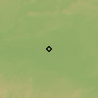 Shaded relief of the 50 km around Nymburk, drawn from the GMTED2010 grid