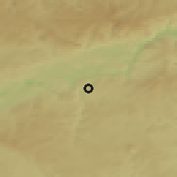 Shaded relief of the 49 km around Březová, drawn from the GMTED2010 grid