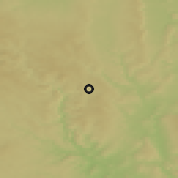 Shaded relief of the 50 km around Olešnice, drawn from the GMTED2010 grid