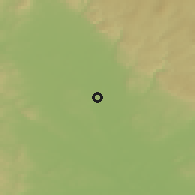 Shaded relief of the 50 km around Olomouc, drawn from the GMTED2010 grid