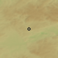 Shaded relief of the 49 km around Oloví, drawn from the GMTED2010 grid