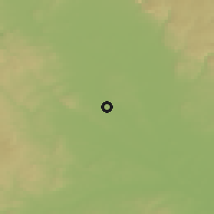 Shaded relief of the 50 km around Olšany u Prostějova, drawn from the GMTED2010 grid