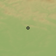 Shaded relief of the 49 km around Ostroměř, drawn from the GMTED2010 grid