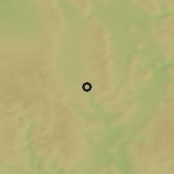Shaded relief of the 50 km around Březová nad Svitavou, drawn from the GMTED2010 grid
