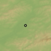 Shaded relief of the 50 km around Ostrožská Nová Ves, drawn from the GMTED2010 grid