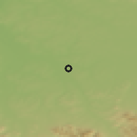 Shaded relief of the 50 km around Petrovice u Karviné, drawn from the GMTED2010 grid