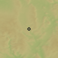 Shaded relief of the 50 km around Brněnec, drawn from the GMTED2010 grid