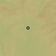 Shaded relief of the 50 km around Planá nad Lužnicí, drawn from the GMTED2010 grid