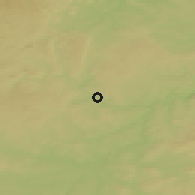 Shaded relief of the 50 km around Plasy, drawn from the GMTED2010 grid